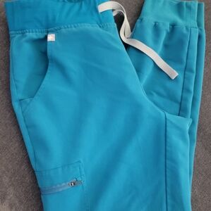 Figs Pacific Blue Teal Zamora Joggers